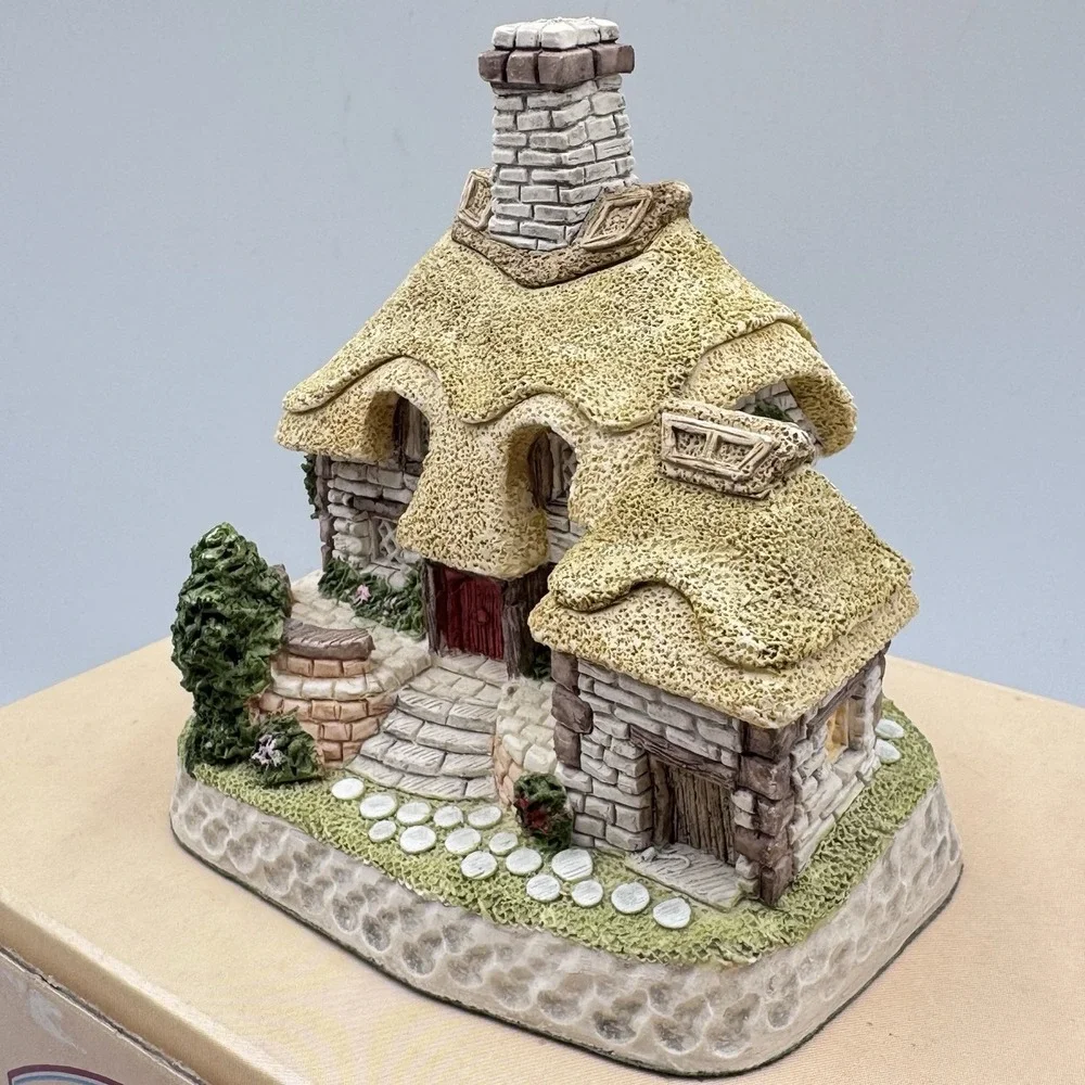 Vintage David‎ Winter Glebe Cottage Miniature Figurine 1993 Village House w/ Box